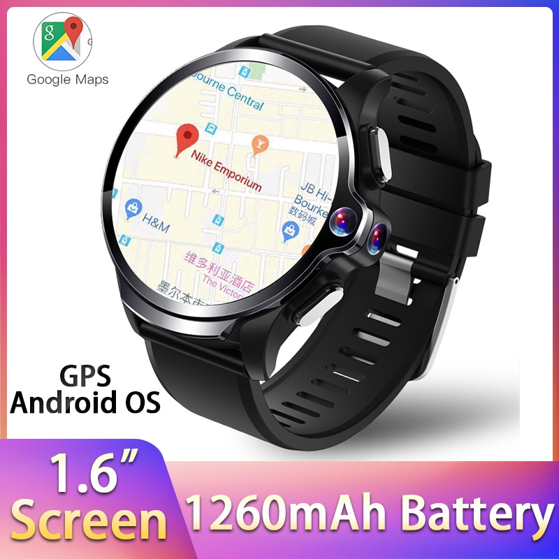 ο ۷ι  KC10 4G NET Ʈ ġ Men Wifi ȵ̵ OS 1.6 &ȭ 1260mAh ͸ GPS/BDS/Granas ġ SmartWatch